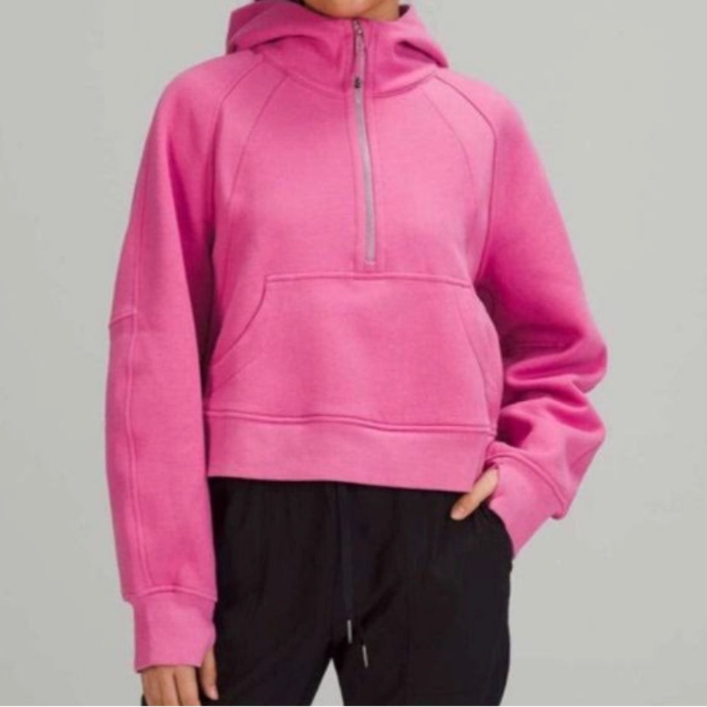 Lululemon Scuba Half Zip in Pink Blossom M/L